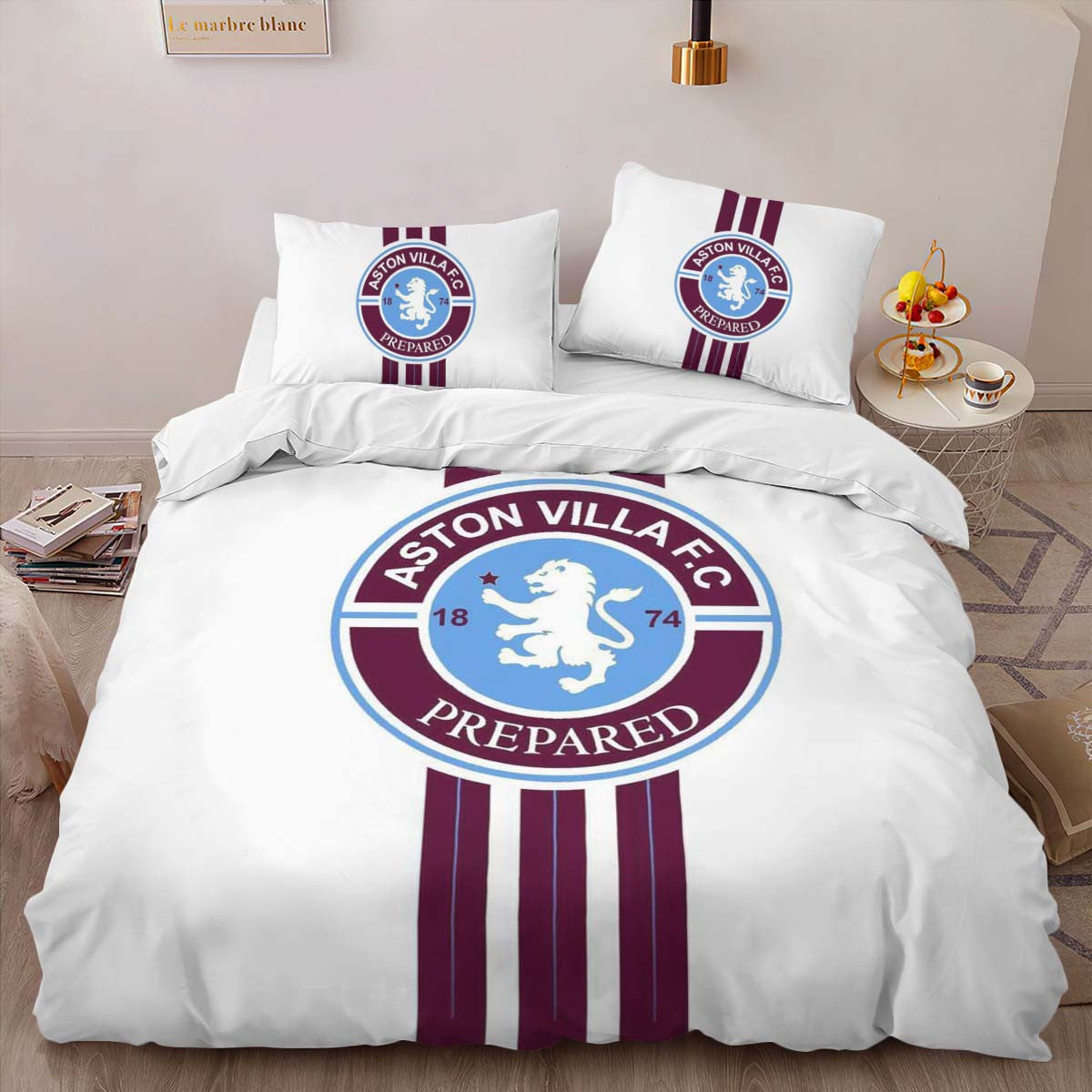 Aston Villa Football Club 1874 AVFC 10 Duvet Cover Set