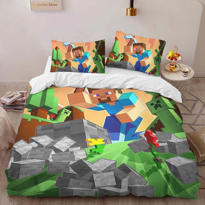 herobrine minecraft character 1013 Duvet Cover 2