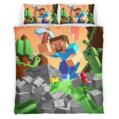 herobrine minecraft character 1013 Duvet Cover