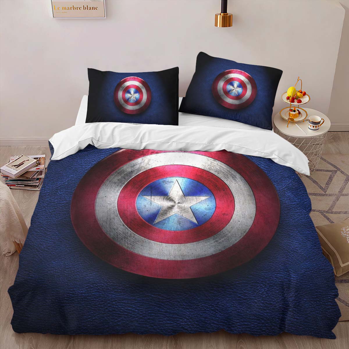 marvel legends captain america shield 2 Duvet Cover 2