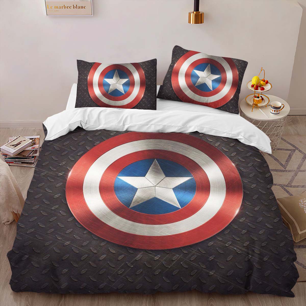 marvel legends captain america shield 3 Duvet Cover 2