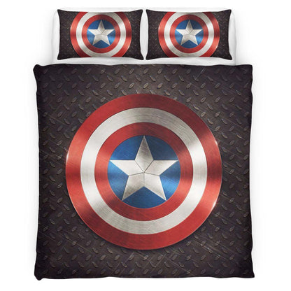 marvel legends captain america shield 3 Duvet Cover
