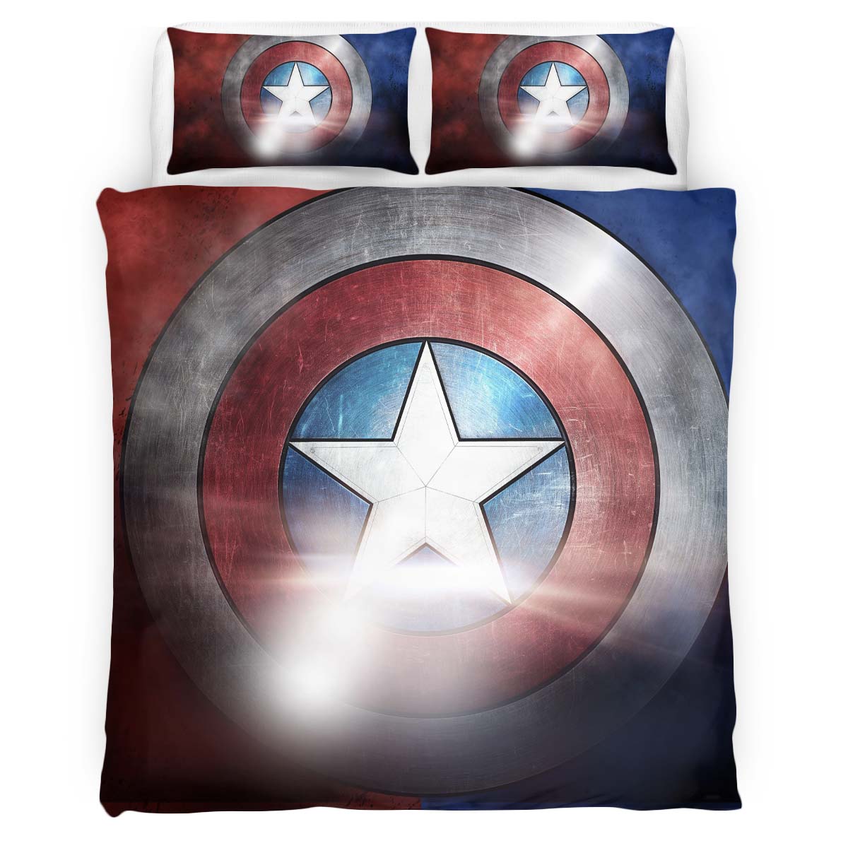 marvel legends captain america shield 4 Duvet Cover