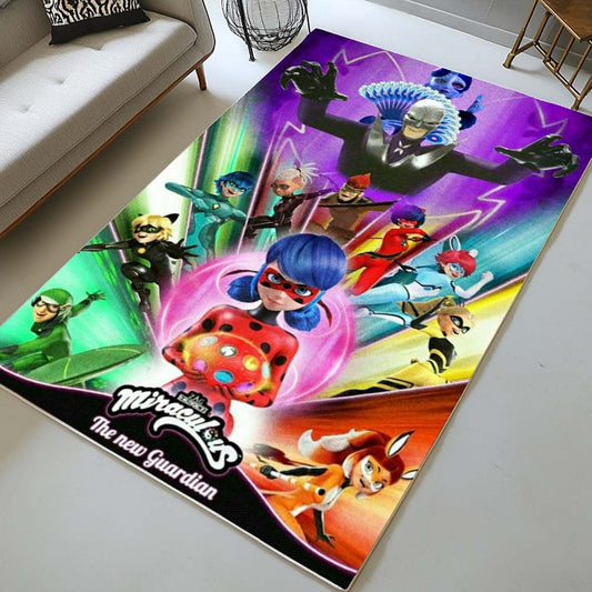 miraculous ladybug all characters Rug