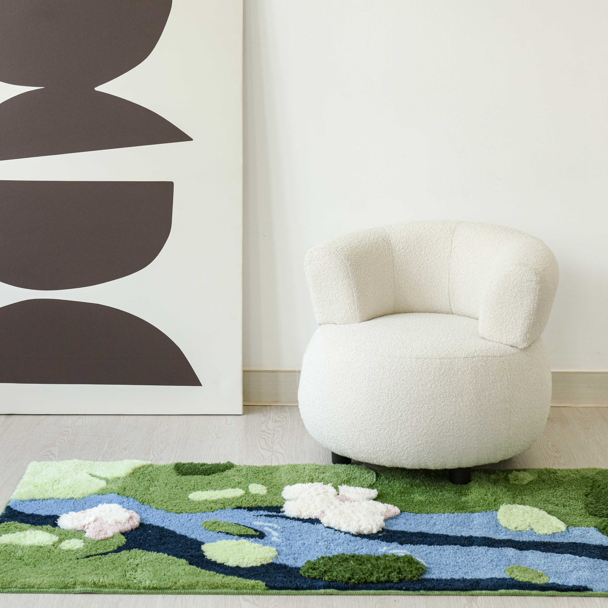 Bronze Tufted Raised-Weave Rug – 70 x 140 cm