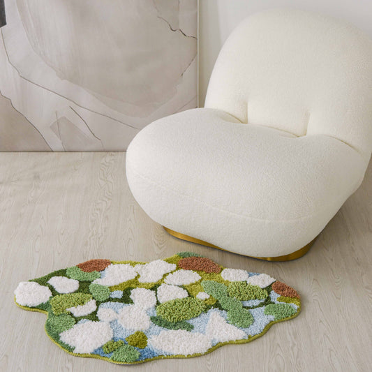 Clara Tufted Raised-Weave Rug – 60 x 90 cm