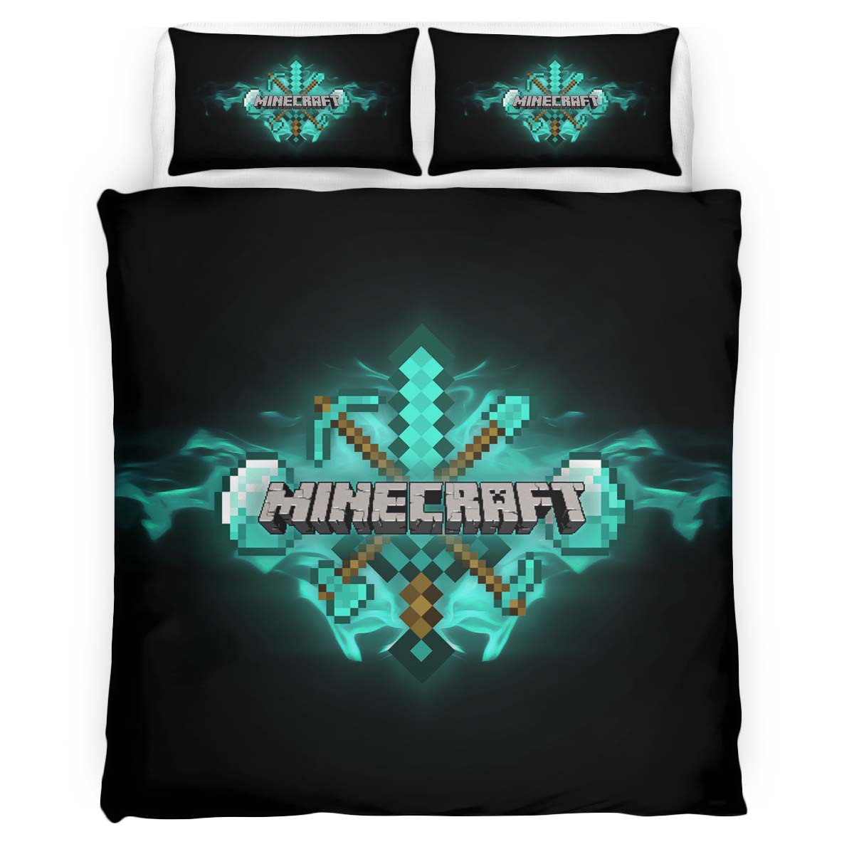 weapon sword minecraft Duvet Cover